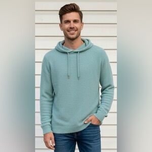 Authentic Danielle Fiesoli Italia Eco Organic Cotton Blend Textured Hoodie M/L